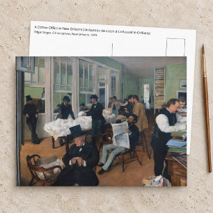 Edgar Degas - Cotton Office in New Orleans Postcard