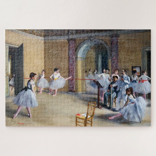 Edgar Degas - Dance Foyer, Opera rue Le Peletier Jigsaw Puzzle (Horizontal)