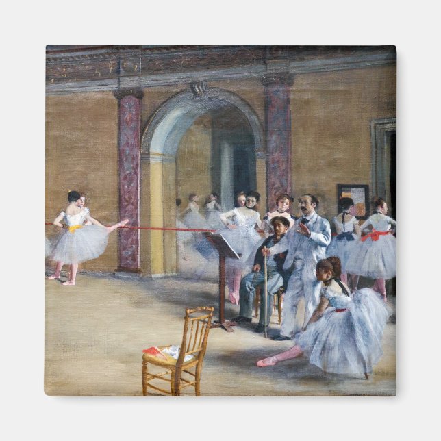 Edgar Degas - Dance Foyer, Opera rue Le Peletier Magnet (Front)