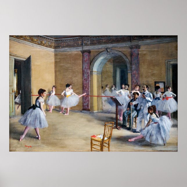 Edgar Degas - Dance Foyer, Opera rue Le Peletier Poster (Front)