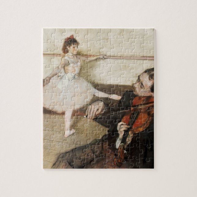 Edgar Degas. Dance lesson. Vintage impressionism Jigsaw Puzzle (Vertical)
