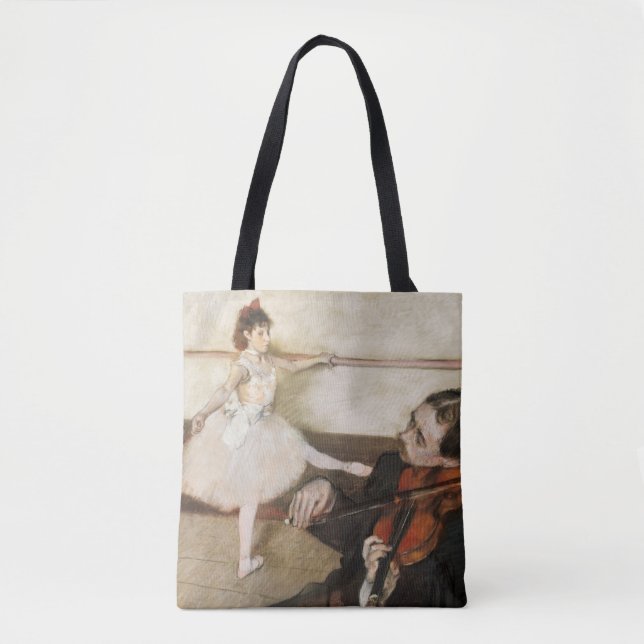 Edgar Degas. Dance lesson. Vintage impressionism Tote Bag (Front)