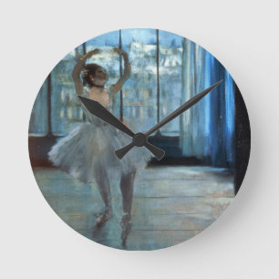 Edgar Degas   Dancer in Front of a Window Round Clock