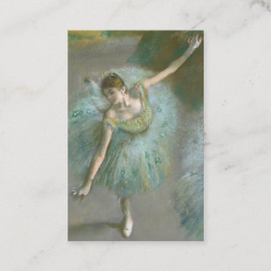 Edgar Degas Dancer in Green Business Card