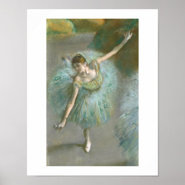 Edgar Degas | Dancer in Green Poster (Front)