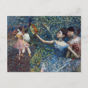Edgar Degas - Dancer With A Tambourine Holiday Postcard