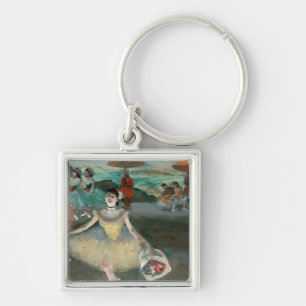 Edgar Degas Dancer with bouquet, curtseying Key Ring