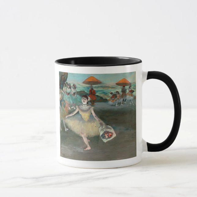 Edgar Degas | Dancer with bouquet, curtseying Mug (Right)