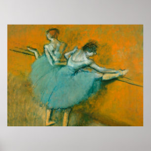 Edgar Degas Dancers at the Bar painting artwork Poster