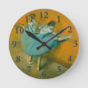 Edgar Degas Dancers at the Barre Print: Ballet Art Round Clock