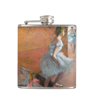 Edgar Degas - Dancers Climbing a Staircase Hip Flask