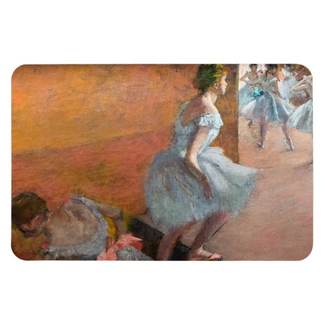 Edgar Degas - Dancers Climbing a Staircase Magnet (Horizontal)