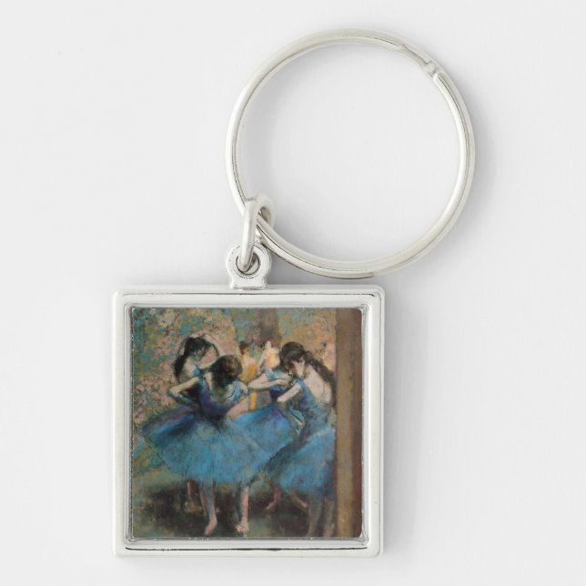 Edgar Degas | Dancers in blue, 1890 Key Ring (Front)