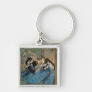 Edgar Degas   Dancers in blue, 1890 Key Ring