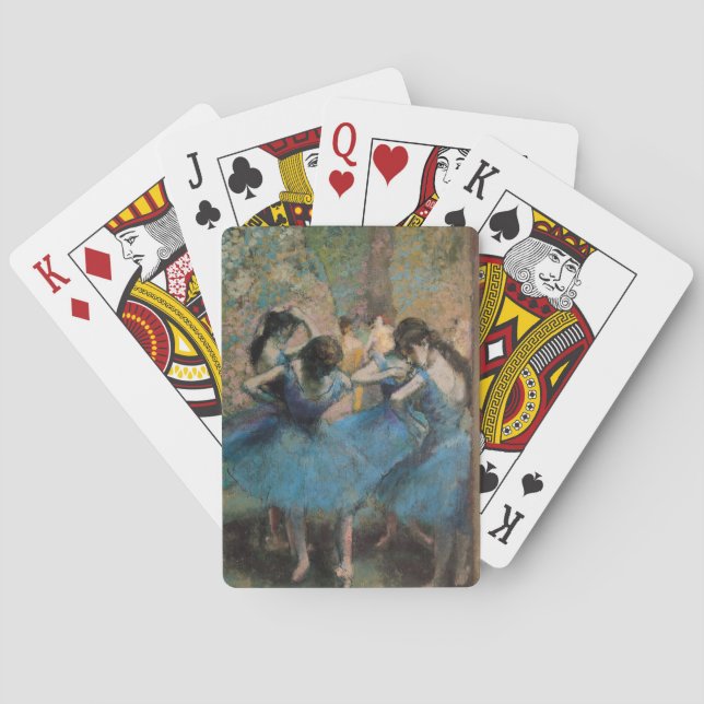 Edgar Degas | Dancers in blue, 1890 Playing Cards (Back)