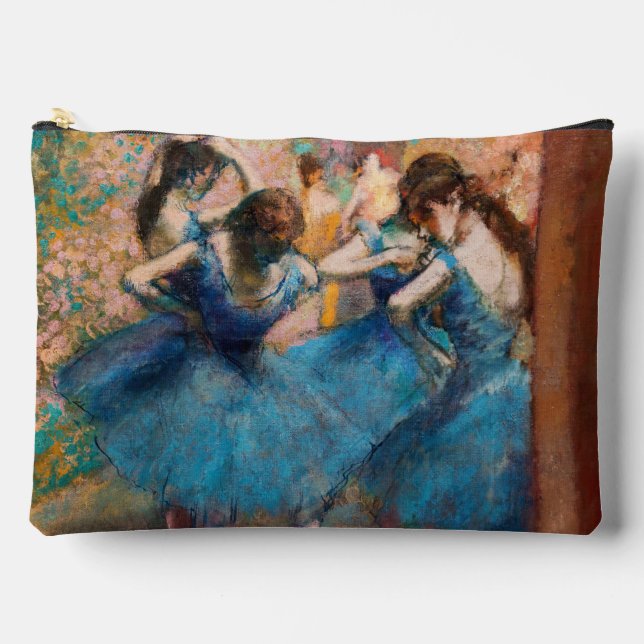Edgar Degas - Dancers in blue Accessory Pouch (Front)