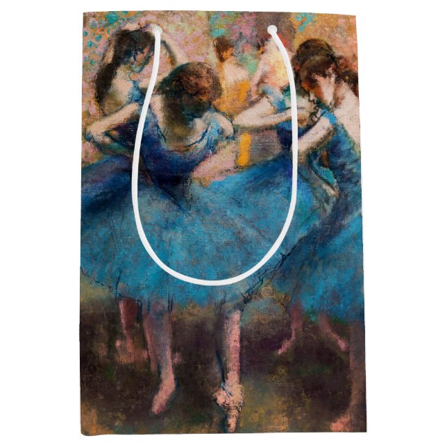 Edgar Degas - Dancers in blue Medium Gift Bag (Front)