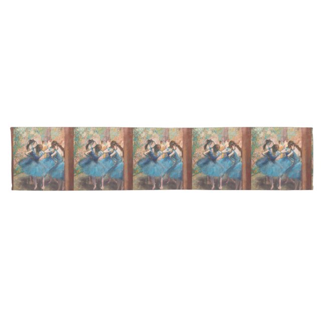 Edgar Degas - Dancers in blue Short Table Runner (Horizontal)