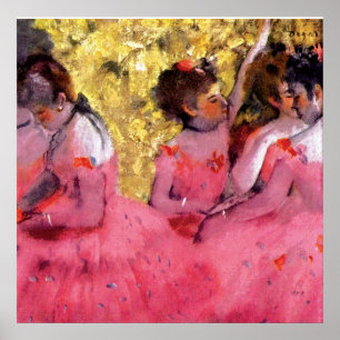 Edgar Degas - Dancers in Pink - Ballet Dance Lover Poster