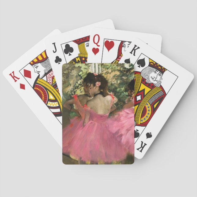 Edgar Degas - Dancers in pink Playing Cards (Back)