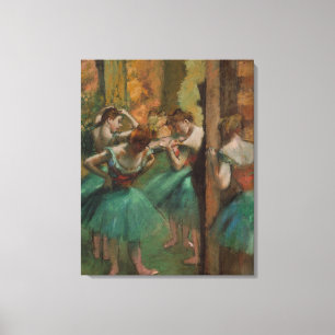 Edgar Degas Dancers Pink and Green  Canvas Print