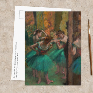 Edgar Degas - Dancers, Pink and Green Postcard