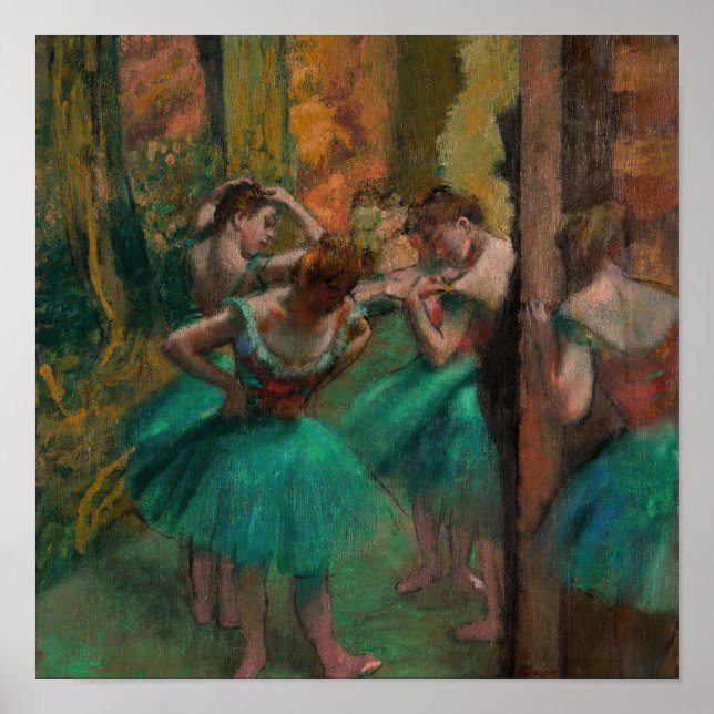 Edgar Degas - Dancers, Pink and Green Poster (Front)