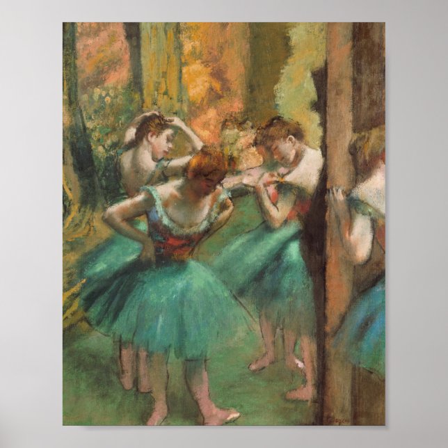 Edgar Degas - Dancers, Pink And Green Poster (Front)