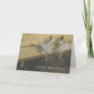 Edgar Degas Dancers Practising at the Barre Card