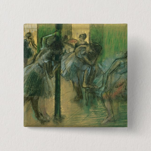 Edgar Degas | Dancers rehearsing 15 Cm Square Badge (Front)