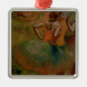 Edgar Degas Dancers Wearing Green Skirts Metal Tree Decoration