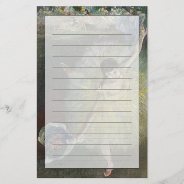 Edgar Degas | End of an Arabesque, 1877 Stationery (Front)