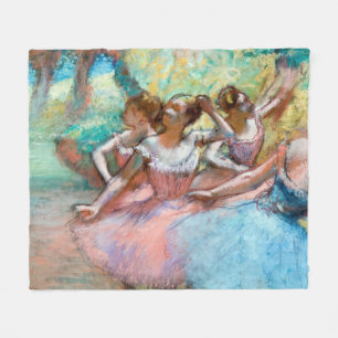 Edgar Degas - Four Ballerinas on Stage Fleece Blanket