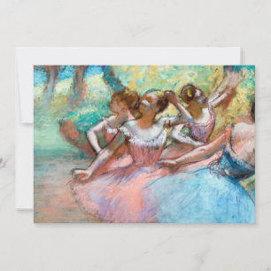 Edgar Degas - Four Ballerinas on Stage Invitation