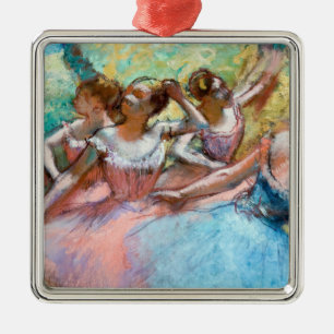 Edgar Degas - Four Ballerinas on Stage Metal Tree Decoration