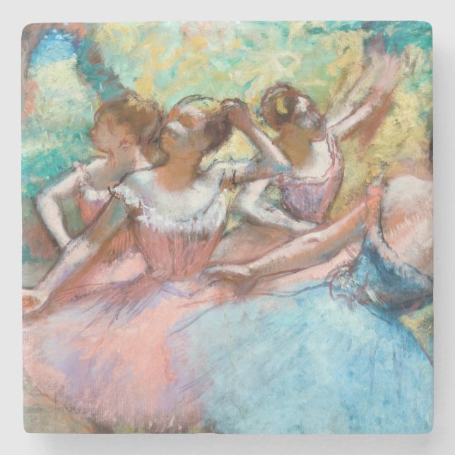 Edgar Degas - Four Ballerinas on Stage Stone Coaster (Front)