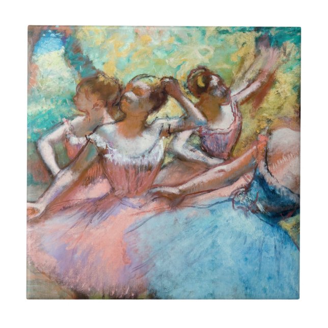 Edgar Degas - Four Ballerinas on Stage Tile (Front)