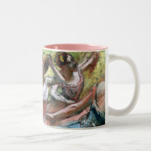 Edgar Degas Four ballerinas on the stage Two-Tone Coffee Mug