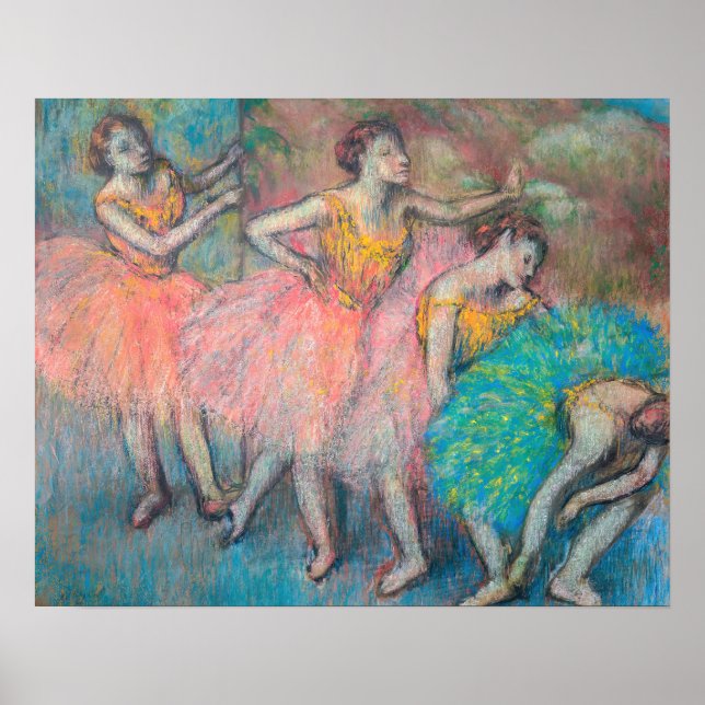 Edgar Degas - Four Dancers Poster (Front)