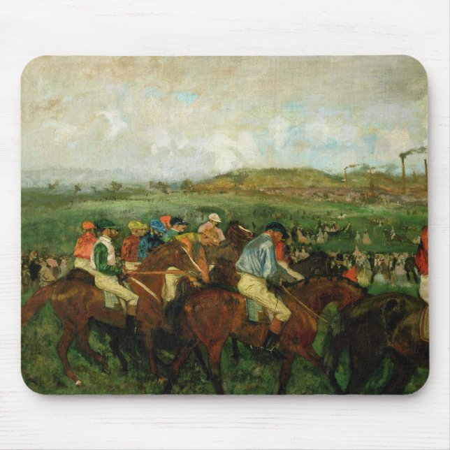 Edgar Degas | Gentlemen race, Before the Departure Mouse Pad (Front)