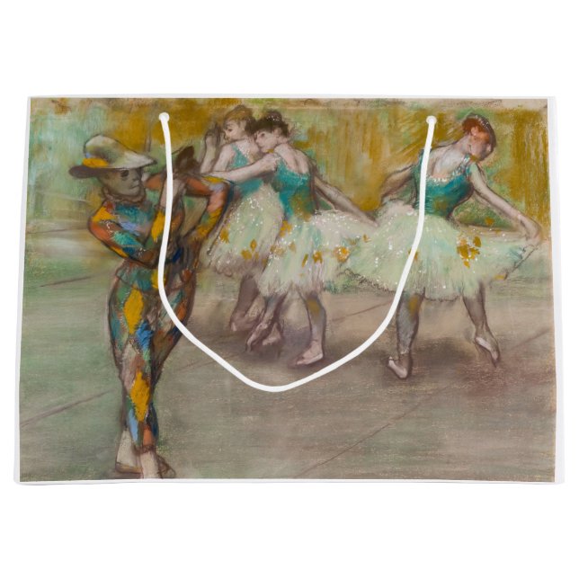 Edgar Degas - Harlequin Dance Large Gift Bag (Front)