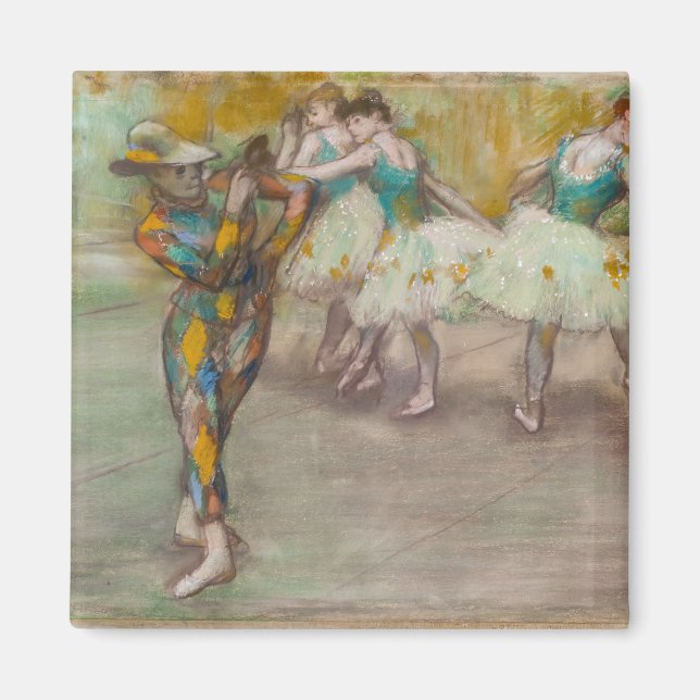 Edgar Degas - Harlequin Dance Magnet (Front)