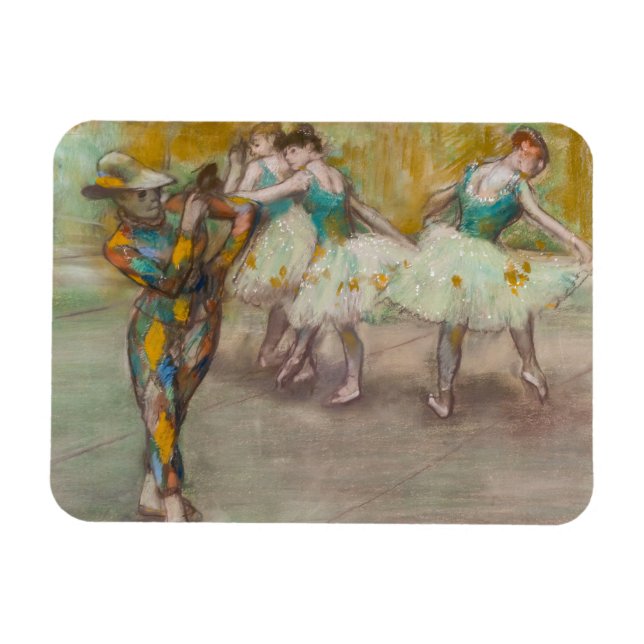 Edgar Degas - Harlequin Dance Magnet (Horizontal)