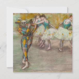 Edgar Degas - Harlequin Dance Thank You Card