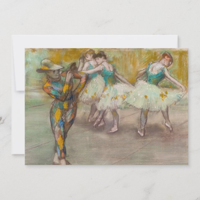 Edgar Degas - Harlequin Dance Thank You Card (Front)