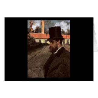 Edgar Degas Henri Rouart in front of his factory