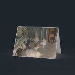 Edgar Degas Holiday Card<br><div class="desc">This is "The Rehearsal on Stage",  painted by Edgar Degas in 1874 made holiday positive. The original is 21 x 28 in inches.</div>