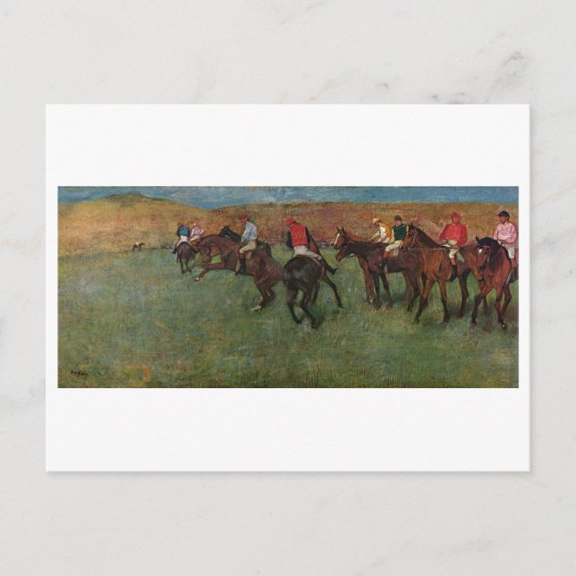 Edgar Degas - Horse Racing before Start 1878-80 Postcard (Front)