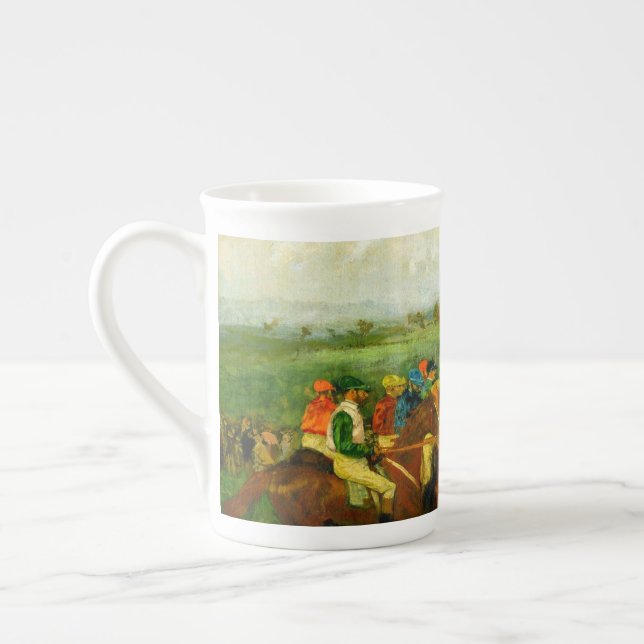 Edgar Degas Horseback Riding Bone China Mug (Left)