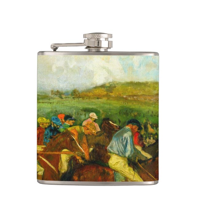 Edgar Degas Horseback Riding Hip Flask (Front)